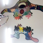 Pintura en el techo del Taller Infantil